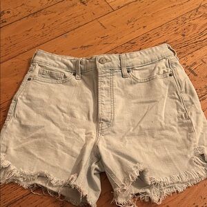 Old Navy Light Denim Frayed Shorts